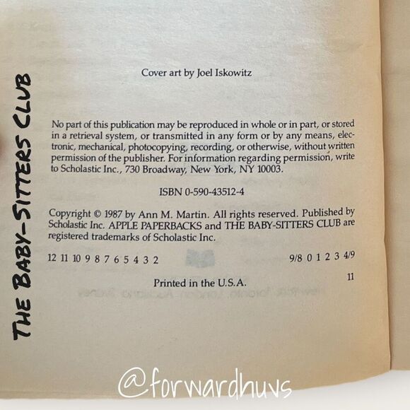 Bundle 3 for $15 | Baby-Sitters Club | Book #4 | 1987 POOR CONDITION - Picture 10 of 11